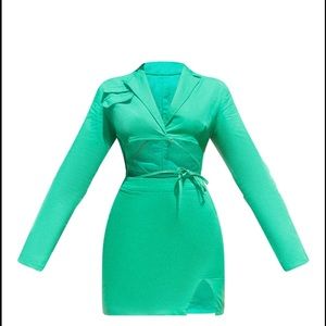 Cut Out Utility Style Blazer Bodycon Dress